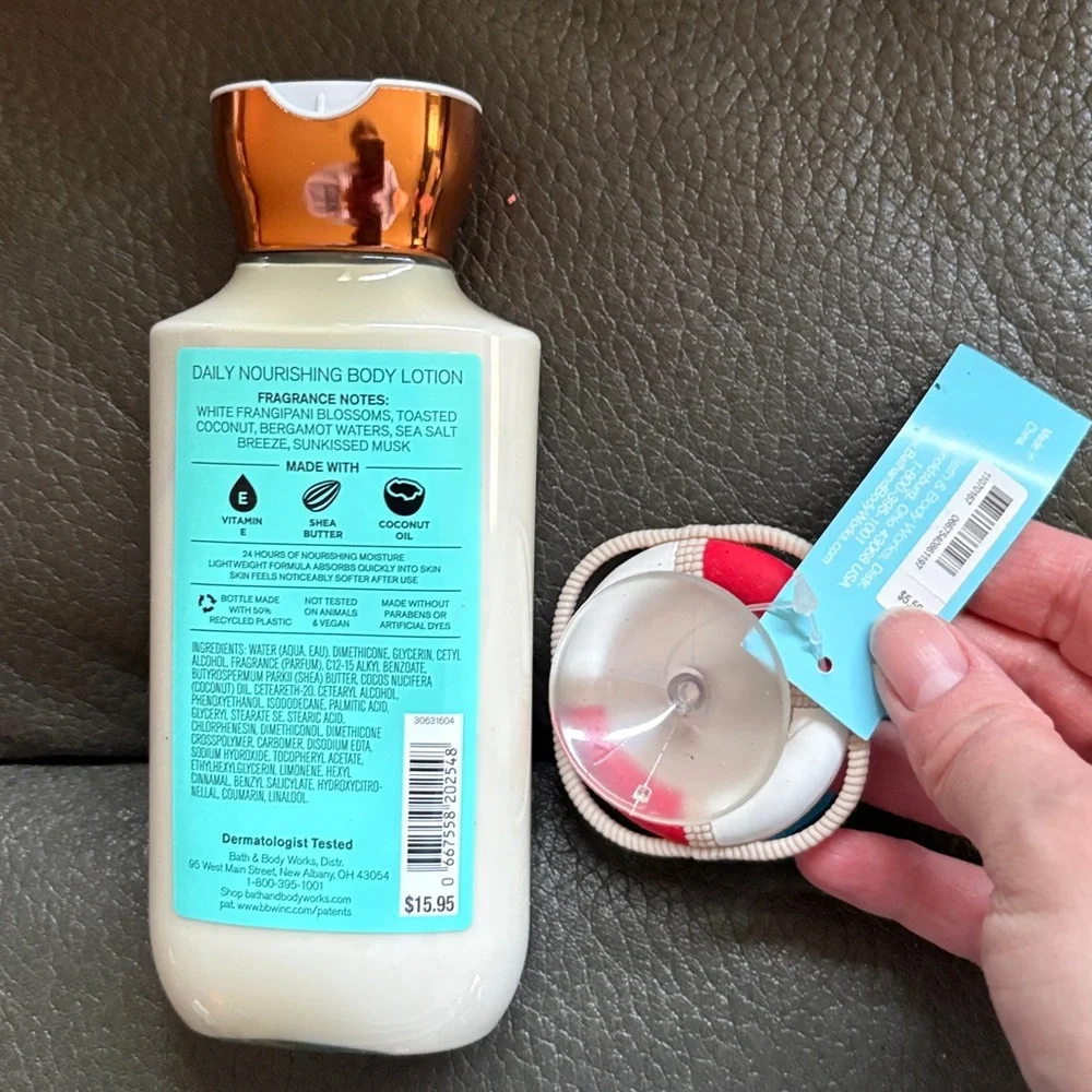 Bath and body at the beach lotion with seas the day multi purpose hook